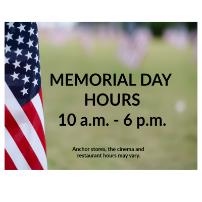 Memorial Day Hours